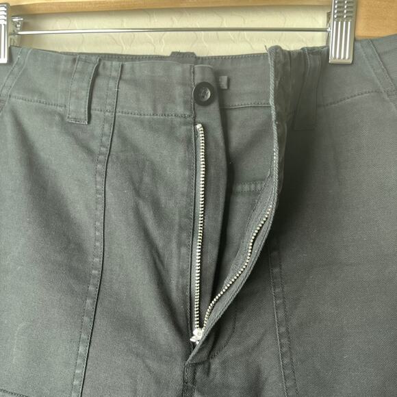 Jenni Kayne Pants Ranger Black Straight Leg High Rise Utility Pants Size 4 - Picture 6 of 9